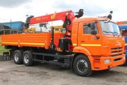 Vehicles of modifications 4388D2-10 - flatbed platform with CMU on the basis of KAMAZ chassis, type 65115, modifications 65115-