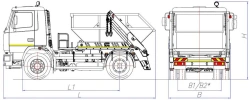 Hopper truck of model MK-3512-02