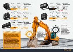 LED work lights for ATLAS special vehicles