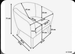 Armchair model "Berlin OBKR-5"