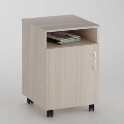 Drawer on wheels 1 niche, 1 shelf with door