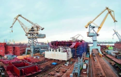 Modular harbour cranes of KPM type, with gantry base