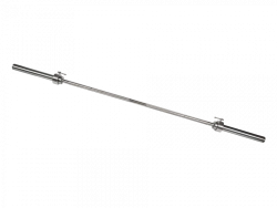 MB-BarM50-2200L Chrome-plated bar, length - 2200 mm, smooth bushing - 50 mm, lock with breakable stopper, load up to 180 kg,