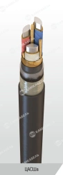 Power cable with aluminium conductors with paper insulation impregnated with viscous or non-flowing composition for voltage 6, 1