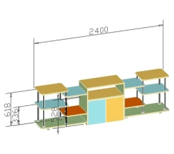 Children's separating shelf unit art. S.06.80
