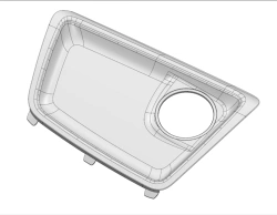 Instrument panel insert right 3221-5325446