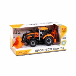 Excavator-loader "Progress" inertial (orange) (in a box), Article 91789