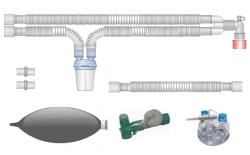 Respiratory devices for joint use with anaesthetic and resuscitation equipment, version: p