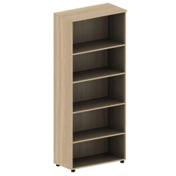 Wooden office shelving unit