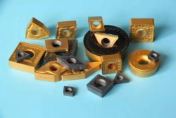 Replaceable multi-faceted carbide inserts