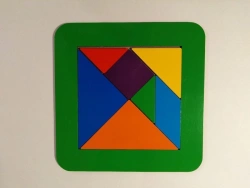 Tangram puzzle, large.