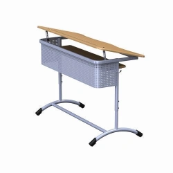 Non-adjustable two-seat pupil's table (desk) MDF, height groups ?1;2;3;4;5;6;7.