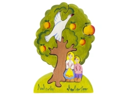 Wooden puzzle "Swan Goose Apple Tree" 08023