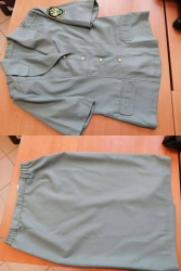 Summer women's suit (jacket, skirt)