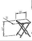 Field folding stool(stool) EkoMet Ltd.