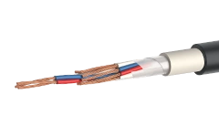 Ship communication cable of SSPSVng(A)-HF grade with silanol cross-linked polyethylene insulation, in halogen-free composite she