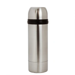 Domestic vacuum thermos with double flask made of corrosion-resistant steel with narrow neck for liquid type "KN"