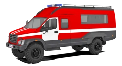 Cars of emergency rescue and operational services type N2C4, modification GZNAPP, on the basis of GAZ C41R13, C41R33, C42R33, C4