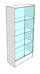 Cupboard with glass fronts RL 07/15