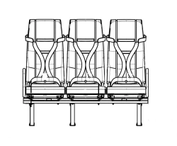 Passenger seat DS15.6840.010-PV11
