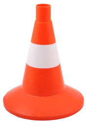 KS-1.4 320 mm elastic signal cone, 1 white matt stripe