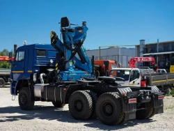 Special purpose vehicle with KMA type hydraulic loading crane on the basis of KAMAZ 53504 and its modifications 51K12N-U2