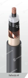Power cable with copper core insulated with cross-linked polyethylene for voltage 64/110 and 127/220 kV of PvPng(A)-HF grade