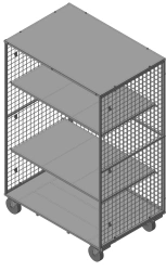 Trolley for sorting dispatches