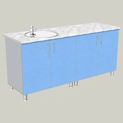 Four-door sink cabinet model M-12