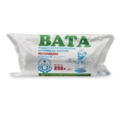 Surgical hygroscopic medical cotton wool, cotton, non-sterile according to GOST 5556-81, packing roll 250 grams