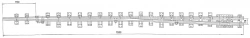 Straight frame rail of P65 type with curved shank of the project 2372.01.010
