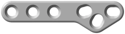 T-plate oblique ( 6 holes ), left, right
