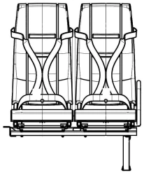 Passenger seat DS15.6840.013-202