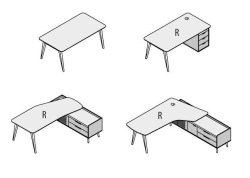Executive desk. Set of furniture "Remo"