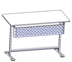 Single height adjustable pupil's table with adjustable table top No. 3-5 MGS3.122