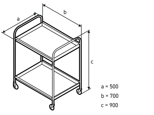 Stainless Steel Waiter Cart, Ton Series Model Ton