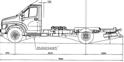 Chassis, Modification C41R36, CNG gas engine (OP RU K-RU.RU00.0000009.?6)