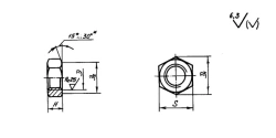 Low hexagonal nuts OST 1 33026-80