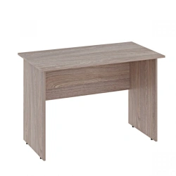 Straight office desk without rounded corners