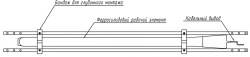 Anodic earthing electrode ferrosilide for deep earthing type AZF.PTM.G.