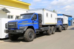 Trucks with CNG gas engine mod. 5777CF without CMU on the basis of Ural chassis mod. 4320-16, 4320-18 (Possible equipment: