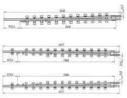 FRAMEWAY WITH STRIKE of type P65 of mark 1/9 (project 2869.01.000/-01; 2869.02.000/-01)