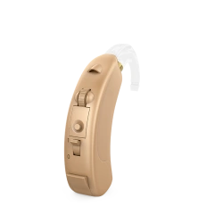 Electronic digital trimmer hearing aids, programmable air sound conduction behind-the-ear type "KRUIZ+" according to TU 9444-.