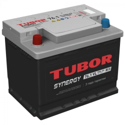 Accumulator battery starter lead-acid TUBOR SYNERGY 6ST-76.1(0) VL