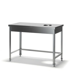 Waste collection table SSO-1 without stainless steel and galvanised steel edge
