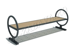 Bench "Katyusha" light coloured lath