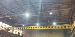 Electric single girder overhead travelling cranes of KMO brand.
