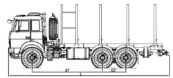 Sorting truck type MDMN332 modification 533976 on chassis MAZ 6317F5, 6317F9