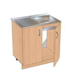 Kitchen cabinet with 2-door sink TM-2