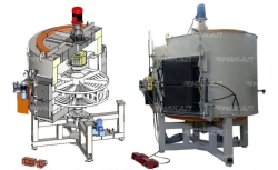 Carousel type electric resistance furnace with oxidising atmosphere, model SAO